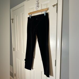 J Brand Black Velvet Skinny Jeans